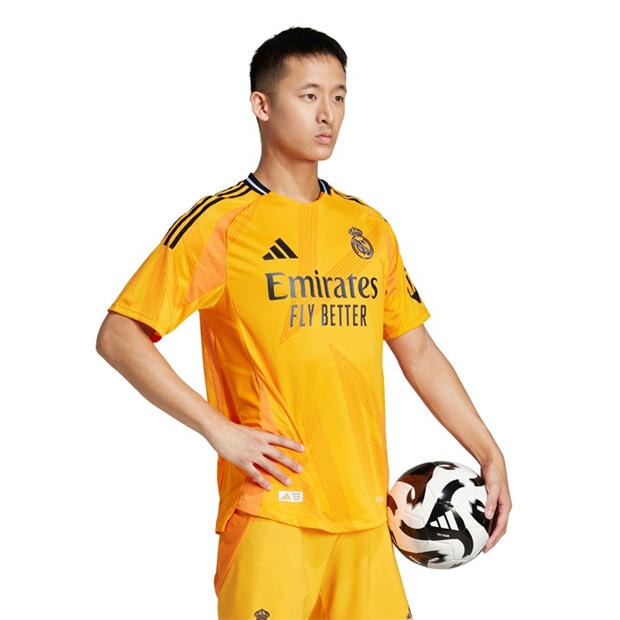 Crew Orange - adidas - Mens Real Madrid Away Authentic Football Shirt 2025 2026