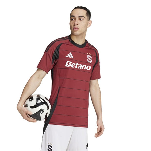 Red - adidas - Sparta Prague Home Shirt 2024 2025 Adults