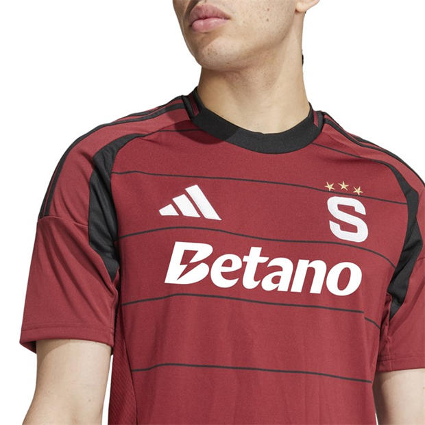 Red - adidas - Sparta Prague Home Shirt 2024 2025 Adults