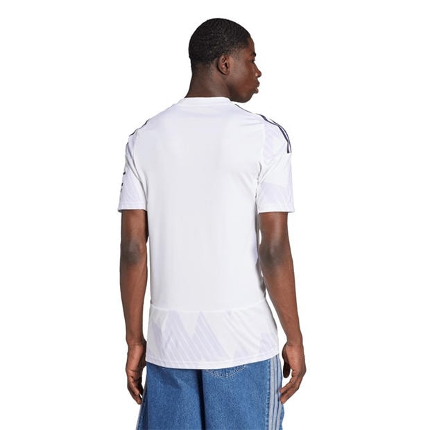 White - adidas - Manchester United Away Football Shirt 2025 2026 Adults
