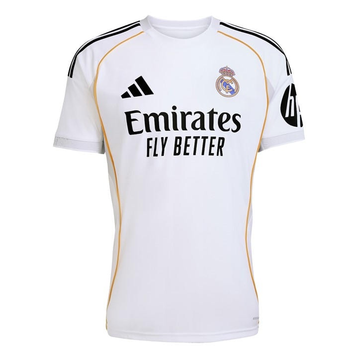 Real Madrid  Men's   Home Shirt 25/26 , Football by adidas in Size XL, Sports Direct