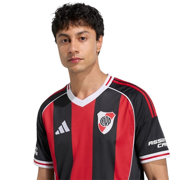 Czarny/Czerwony - adidas - River Plate Away Shirt 2025 2026 Adults