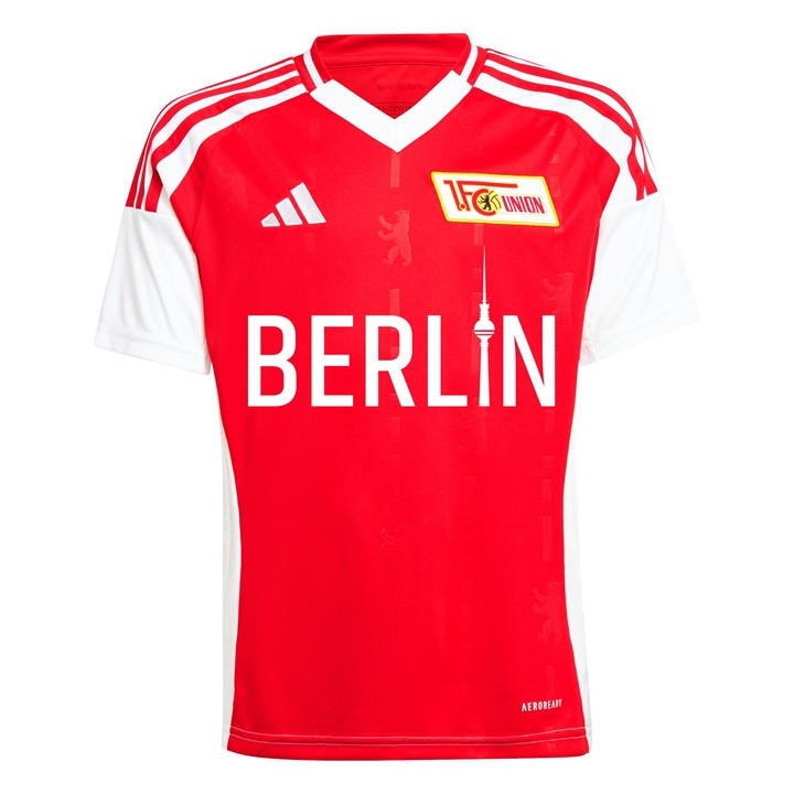 Adidas Boys Red Fc Union Berlin Home Kit 2025/2026 in Size 9 - 10 Years, Sports Direct