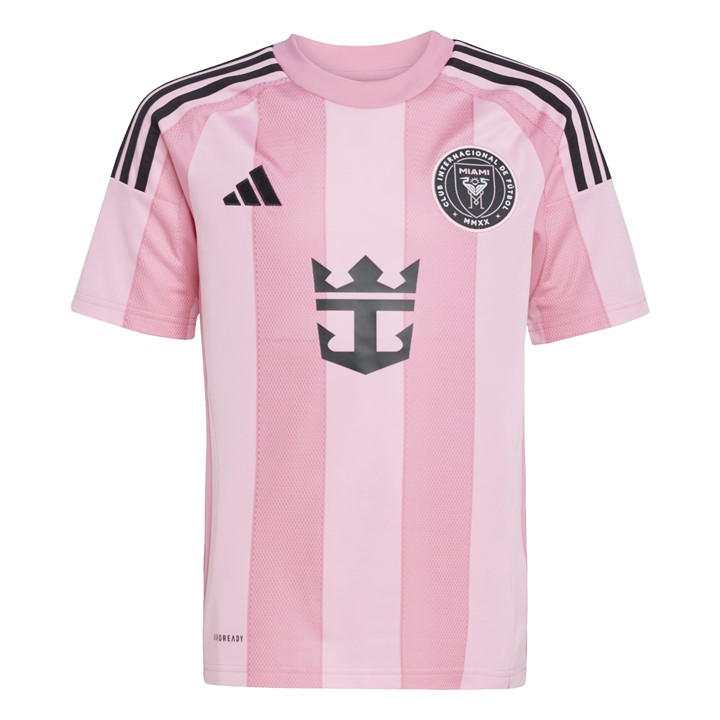 Inter  Boys   Miami Messi Home Shirt 25/26 , Football by adidas in Size 13 - 14 Years, Sports Direct
