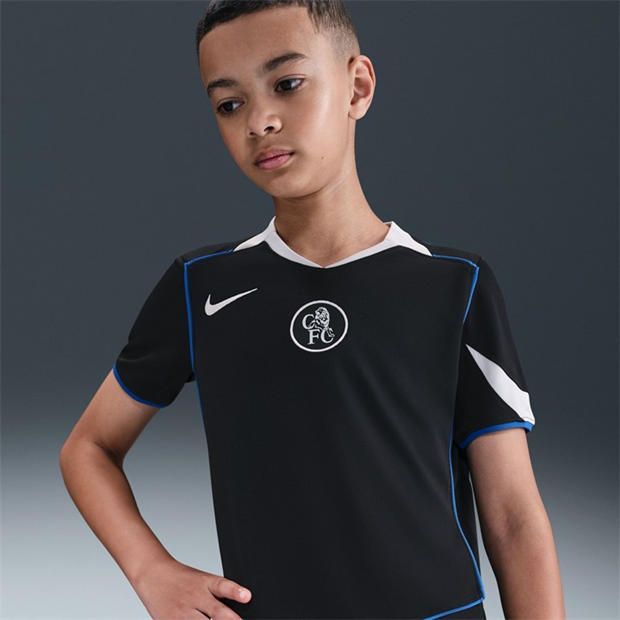 Juoda/Sidabrinė - Nike - Chelsea Third Shirt 2025 2026 Juniors