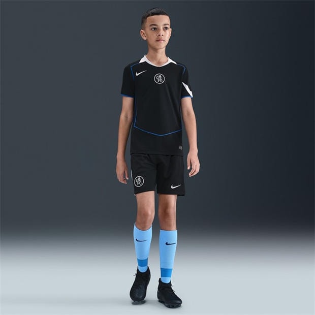 Juoda/Sidabrinė - Nike - Chelsea Third Shirt 2025 2026 Juniors