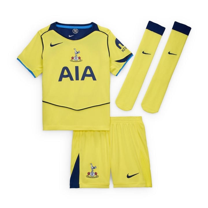 Tottenham Hotspur Boys Third Mini Kit 25/26 , Football by Nike in Size 6 - 7 Years, Sports Direct
