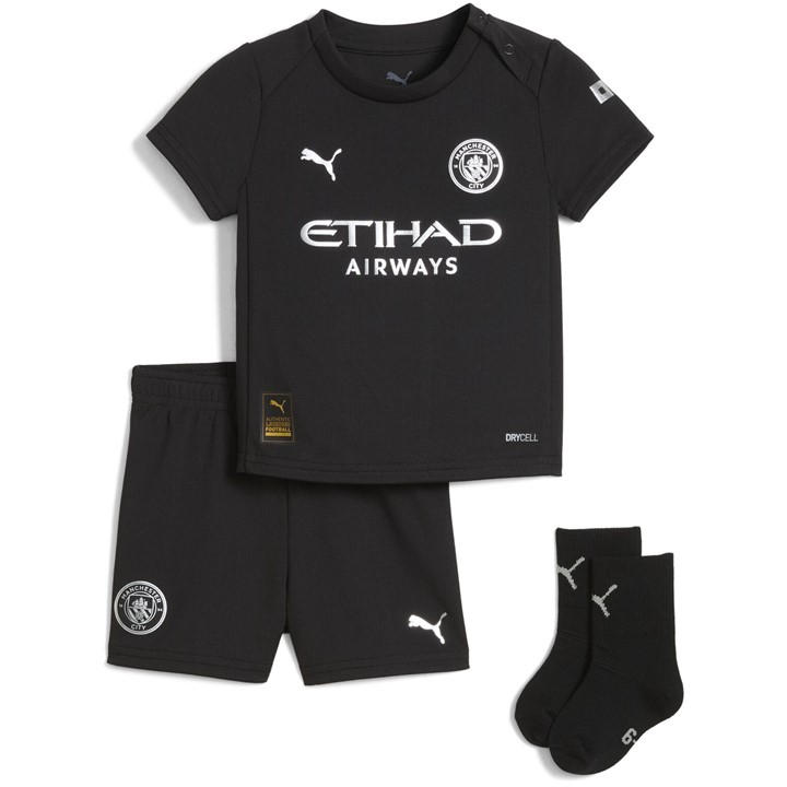 Manchester City  Boys   Away Babykit 25/26, Football by Puma in Size 3 - 6 Months, Sports Direct