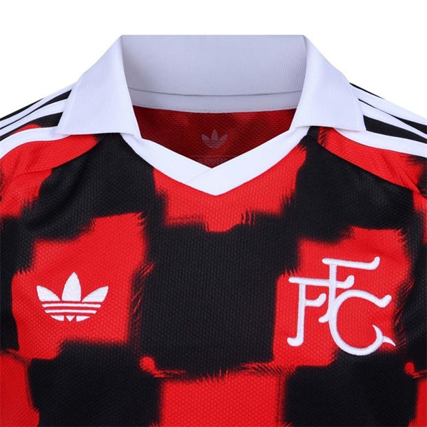 Red/Black - adidas - Fulham 26/27 Away Shirt Junior