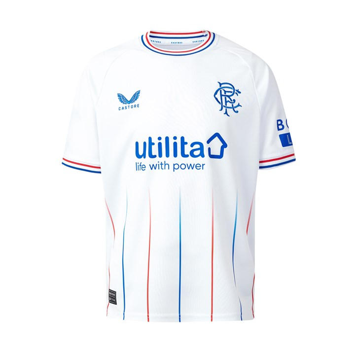Rangers  Boys   Away Shirt 23/24 , Football by Castore in Size 9 - 10 Years, Sports Direct