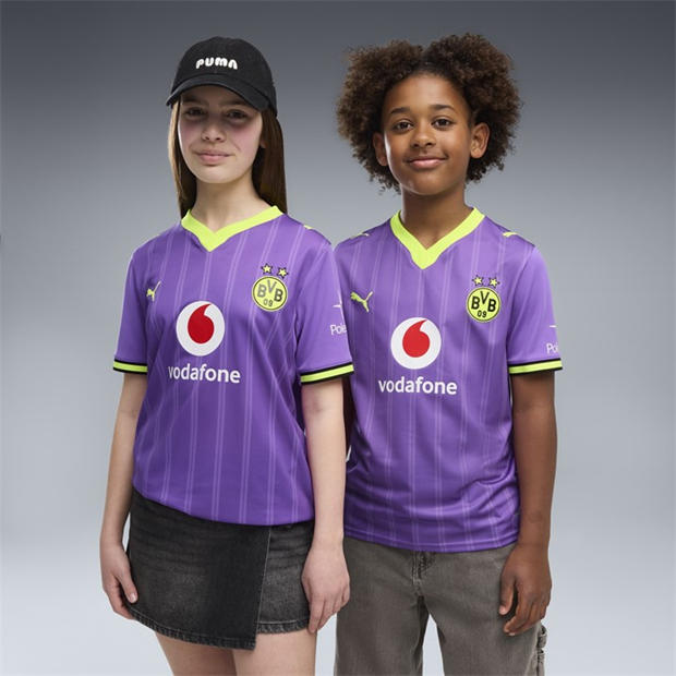 Purple/Yellow - Puma - Borussia Third Shirt 2026/27 Juniors
