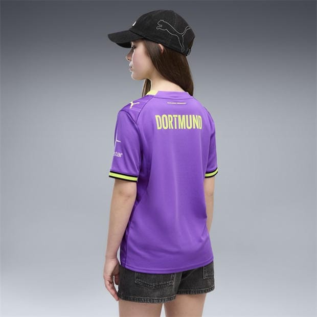 Purple/Yellow - Puma - Borussia Third Shirt 2026/27 Juniors