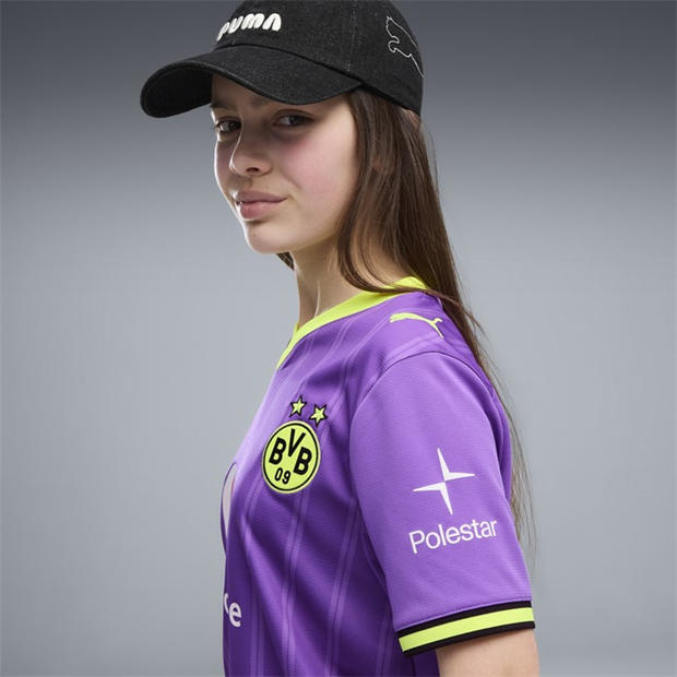 Purple/Yellow - Puma - Borussia Third Shirt 2026/27 Juniors