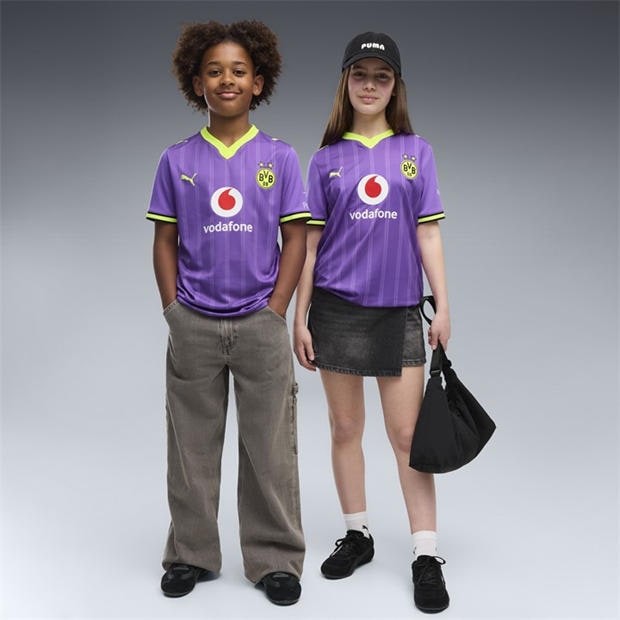 Purple/Yellow - Puma - Borussia Third Shirt 2026/27 Juniors
