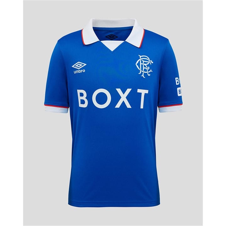 Rangers  Boys   Home Shirt 25/26 , Football by Umbro in Size 13 - 14 Years, Sports Direct