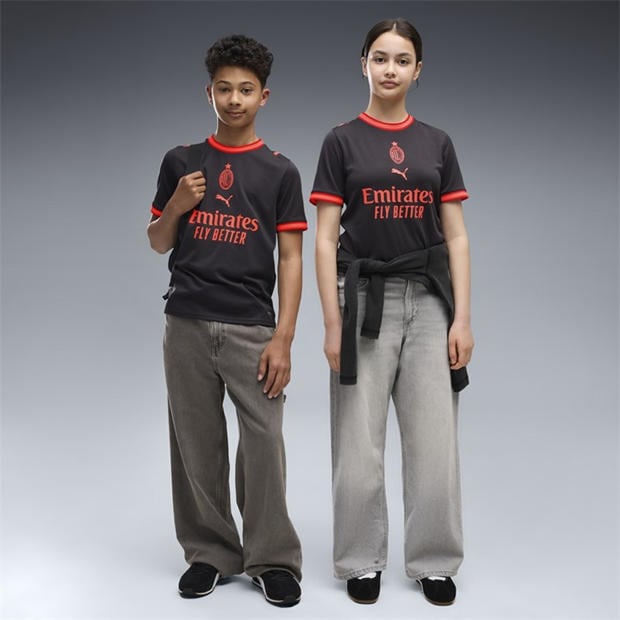 Grey/Red - Puma - AC Milan Third Shirt 2026/27 Juniors