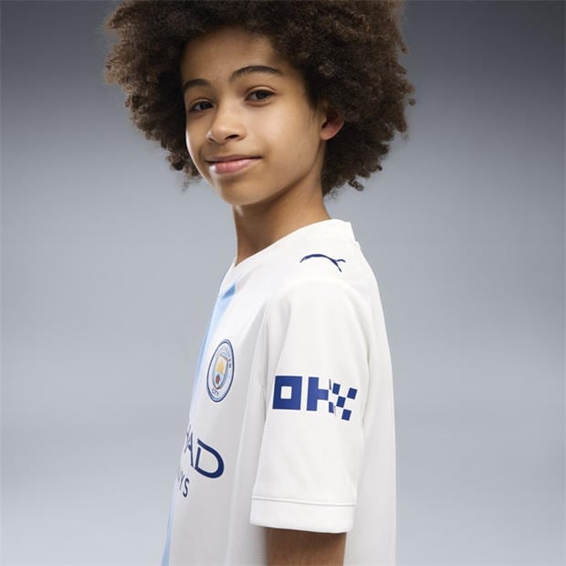White/Blue - Puma - Manchester City Third Shirt 2026/27 Juniors