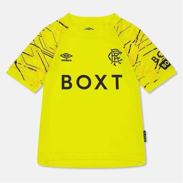 Żółty - Umbro - Rangers Home Goalkeeper Shirt 2025 2026 Juniors