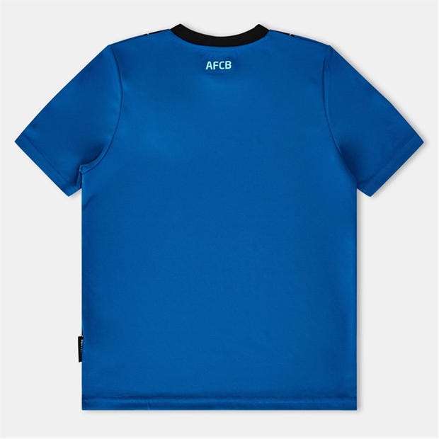 Blue/Caviar - Umbro - Unisex Kids' Bournem Away Short Sleeve Football Shirt