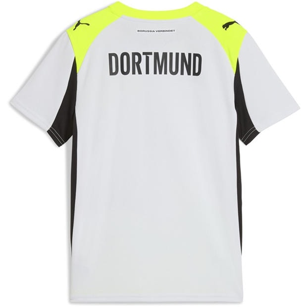 Srebrny/Żółty - Puma - Borussia Dortmund Away Shirt 2025 2026 Juniors