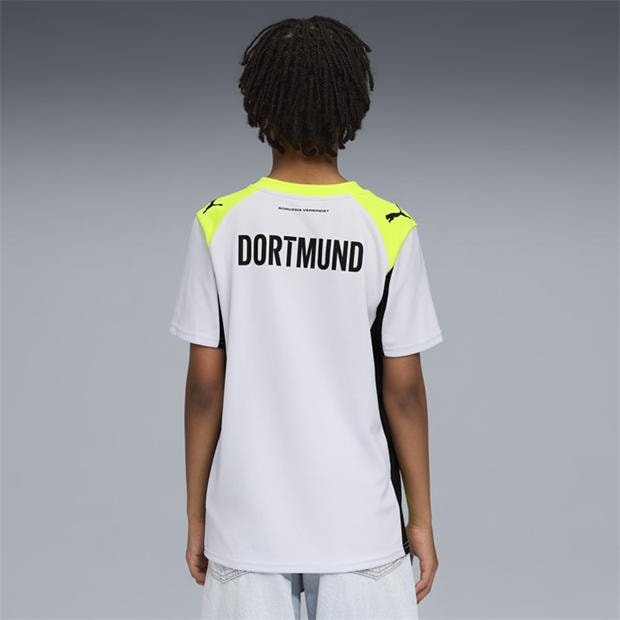 Srebrny/Żółty - Puma - Borussia Dortmund Away Shirt 2025 2026 Juniors