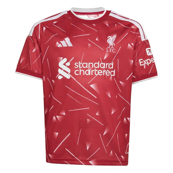 Liverpool Boys 2026 2027 Home Shirt , Football by adidas in Size 7 - 8 Years, Sports Direct