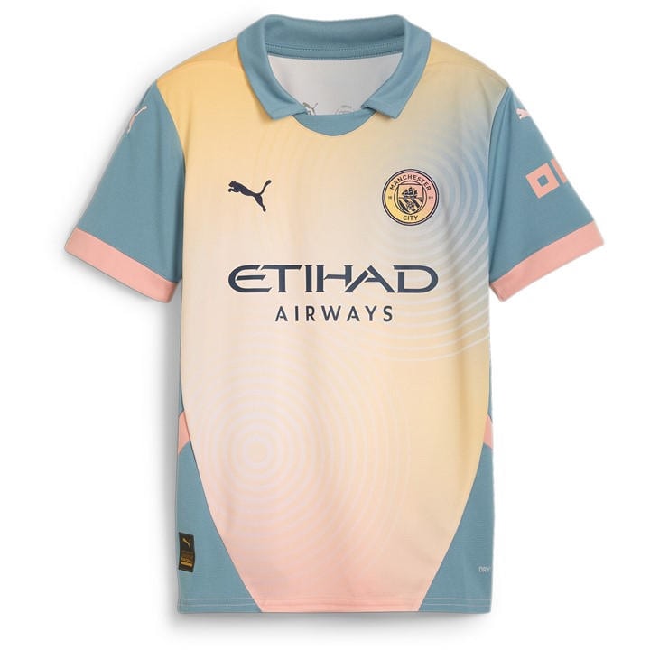 Manchester City  Boys   Fc Fourth Shirt 24/25 , Football by Puma in Size 13 - 14 Years, Sports Direct