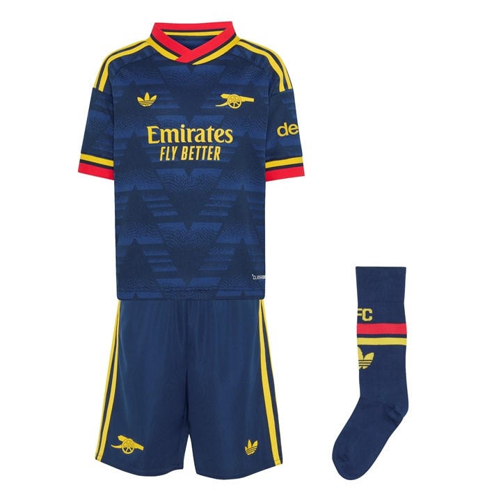 Arsenal   Kids   Away Mini Kit 2026/27 , Football by adidas in Size 4 - 5 Years, Sports Direct