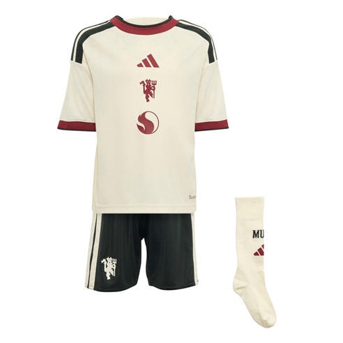 adidas - Kids' Manchester United Third 2024/25 AEROREADY Short-Sleeve Mini Kit