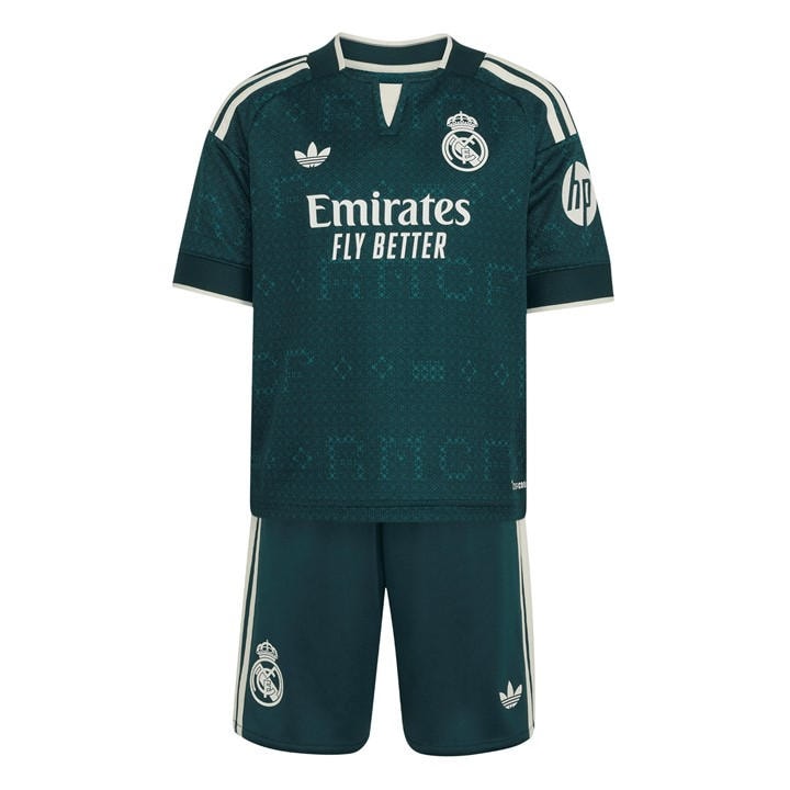 Real Madrid   Kids   Away Mini Kit 2026/27 , Football by adidas in Size 4 - 5 Years, Sports Direct