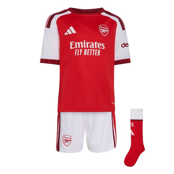 Arsenal   Kids   Home Mini Kit 2026/27 , Football by adidas in Size 2 - 3 Years, Sports Direct