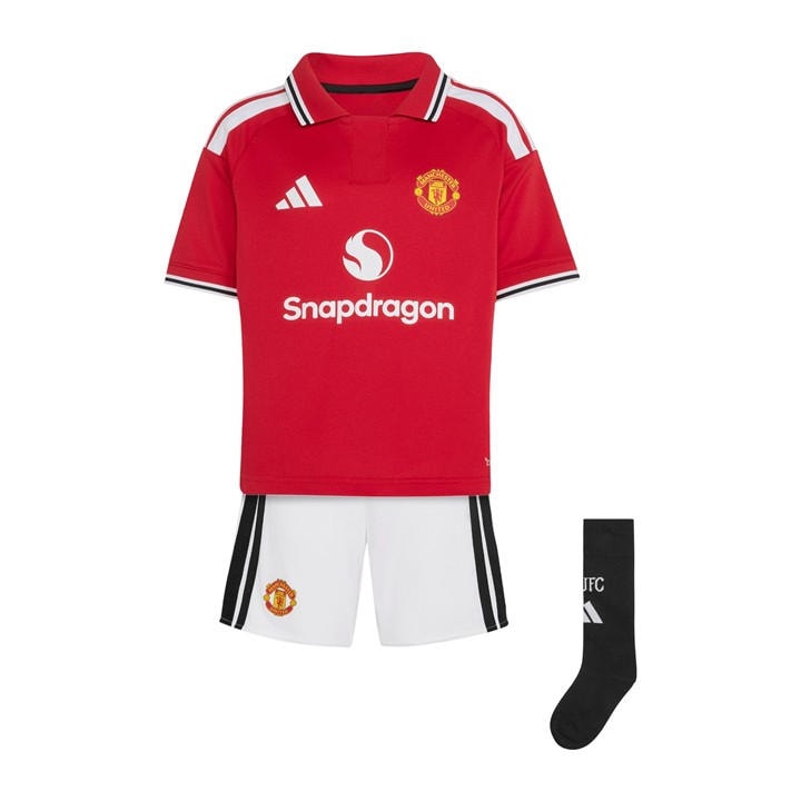 Manchester United   Kids   Home Mini Kit 2026/27 , Football by adidas in Size 4 - 5 Years, Sports Direct