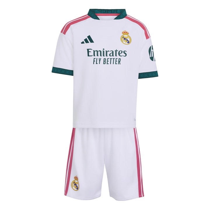 Real Madrid   Kids   Home Mini Kit 2026/27 , Football by adidas in Size 3 - 4 Years, Sports Direct