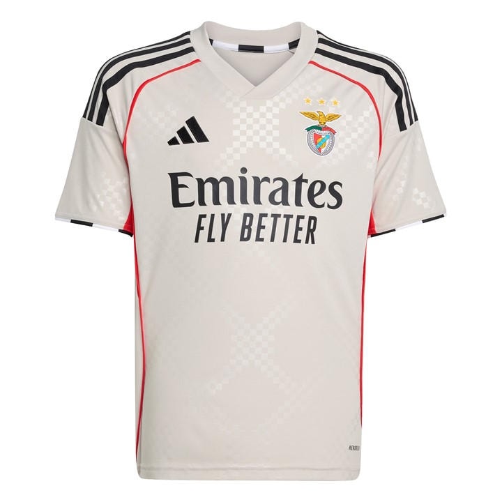 Benfica  Boys   Away Shirt 25/26 , Football by adidas in Size 13 - 14 Years, Sports Direct
