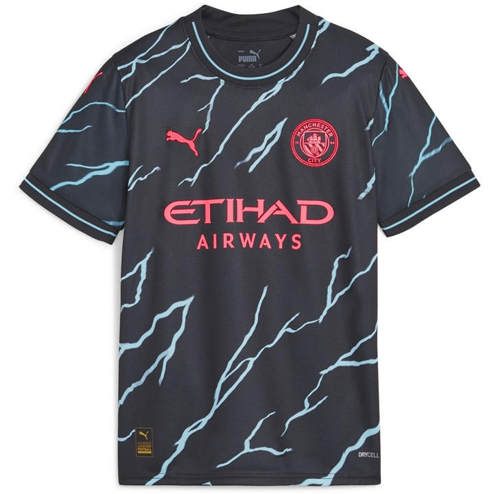 Mcfc   Kids   3Rd Jersey Replica Jr Football Shirt, Football by Puma in Size 11 - 12 Years, Sports Direct