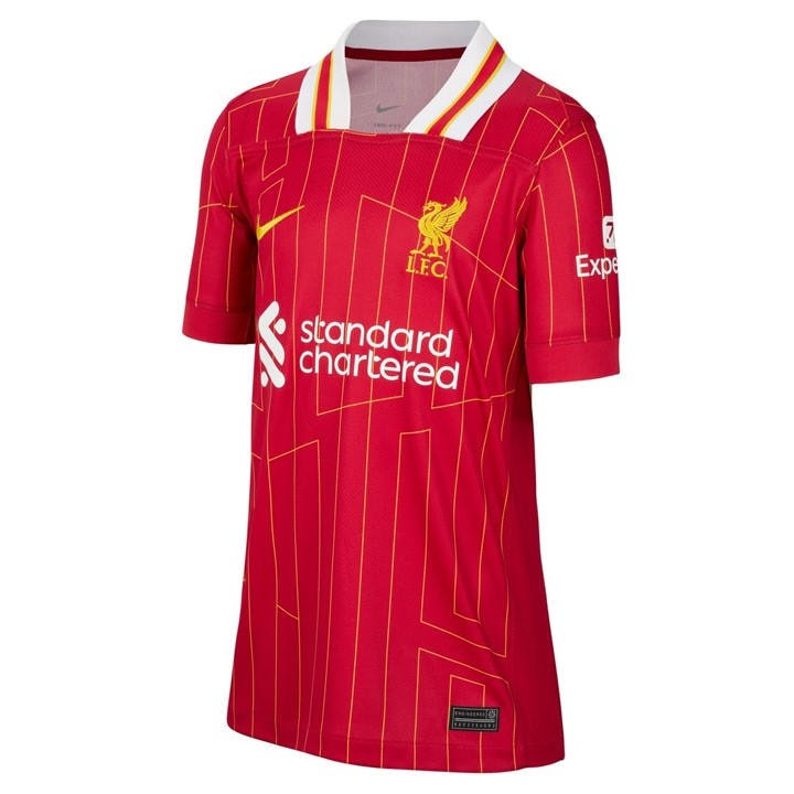 Liverpool  Boys   Home Shirt 24/25 , Football by Nike in Size 7 - 8 Years, Sports Direct