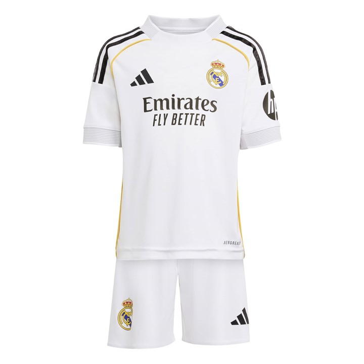 Real Madrid  Boys   Home Minikit 25/26 , Football by adidas in Size 2 - 3 Years, Sports Direct