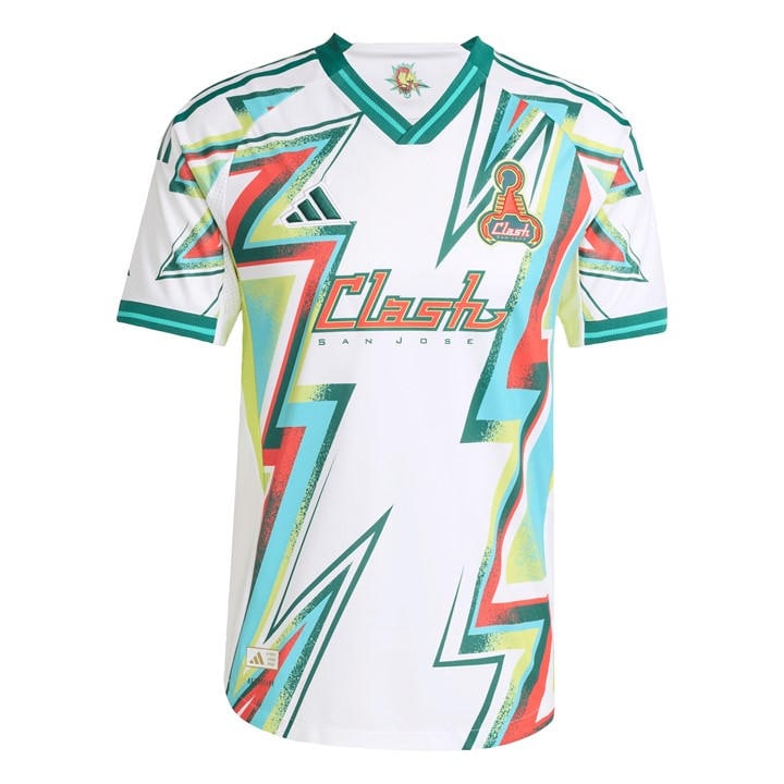 Adidas Men' White San Jose Earthquakes Authentic Third Shirt 2025 2026  in Size S, Sports Direct
