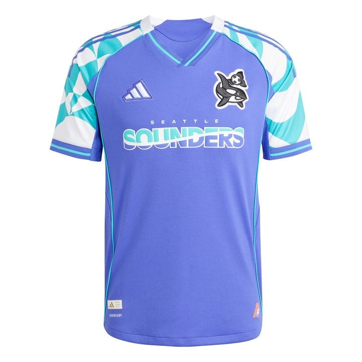 Adidas Men's Blue Seattle Sounders Authentic Third Shirt 2025 2026  in Size L, Sports Direct