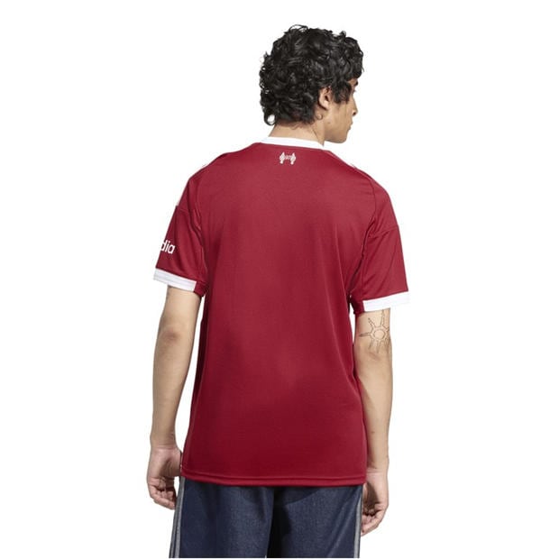 Sarkans - adidas - Liverpool Home Shirt 2025 2026 Adults