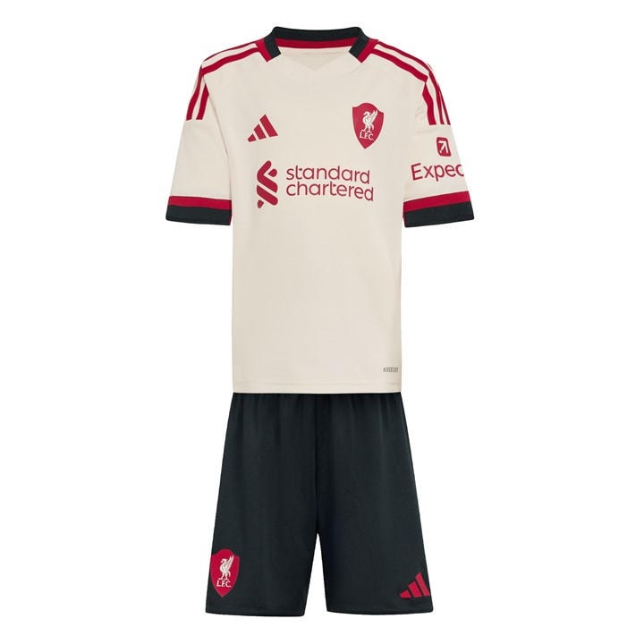 Liverpool  Boys   Away Minikit 25/26 , Football by adidas in Size 2 - 3 Years, Sports Direct
