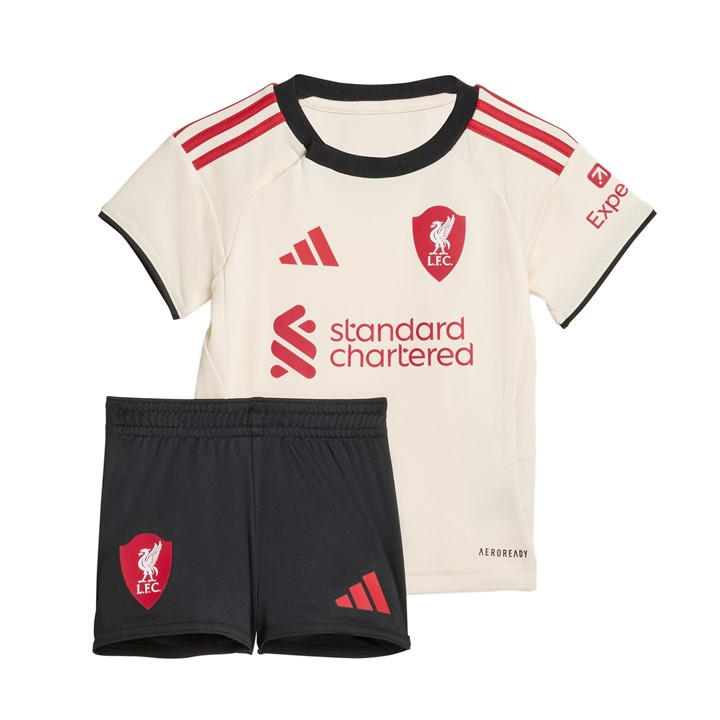 Liverpool  Boys   Away Minikit 25/26 Babies, Football by adidas in Size 3 - 6 Months, Sports Direct