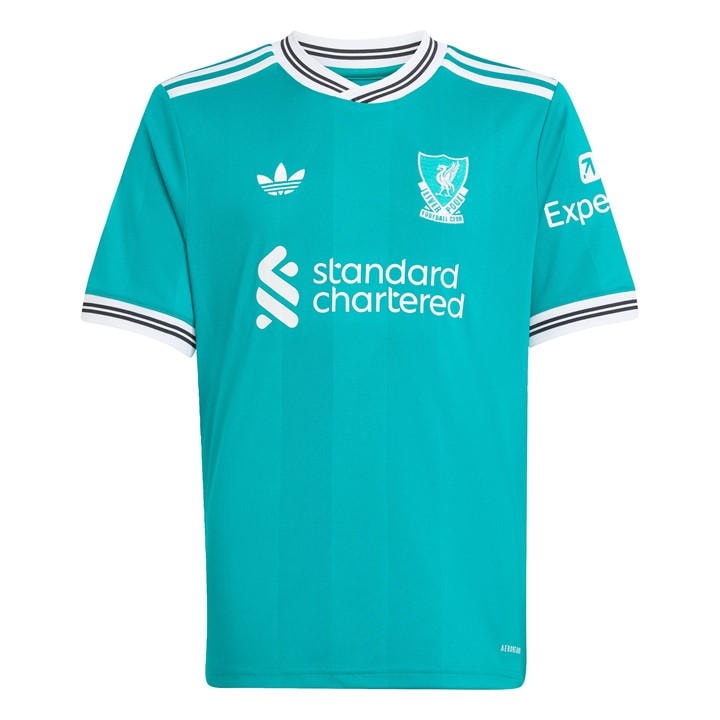 Liverpool  Boys   Third Shirt 25/26 , Football by adidas in Size 13 - 14 Years, Sports Direct
