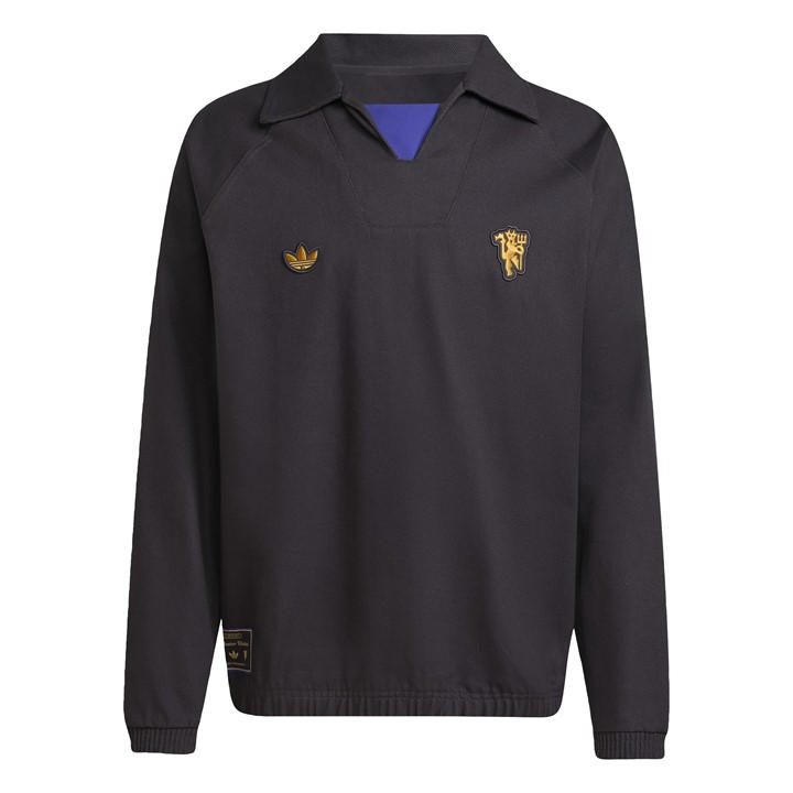 Manchester United  Men'   Icons Drill Top, Football by adidas in Size S, Sports Direct