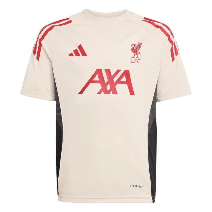 Adidas Boys White Liverpool Training Shirt 2025 2026 Juniors Size 11