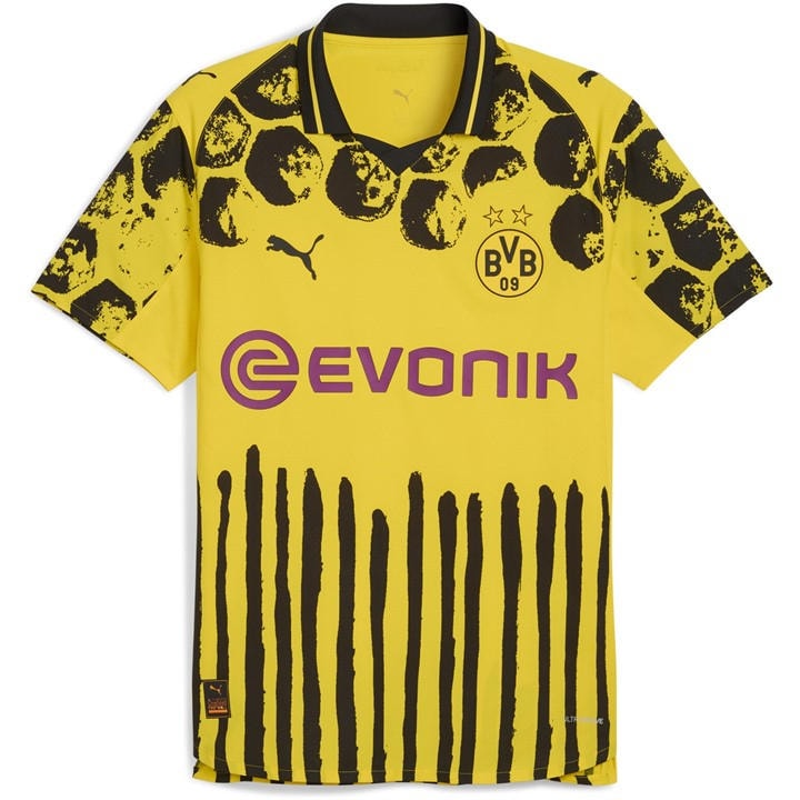 Borussia Dortmund  Men's  X Kidssuper  Authentic Home Shirt 25/26 , Football by Puma in Size XL, Sports Direct