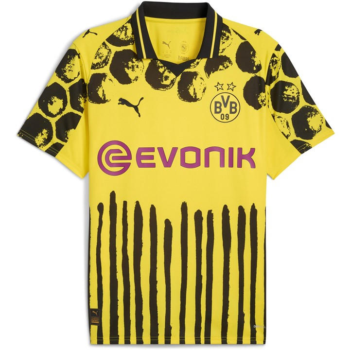 Borussia Dortmund  Men's  X Kidssuper  Home Shirt 25/26 , Football by Puma in Size XL, Sports Direct
