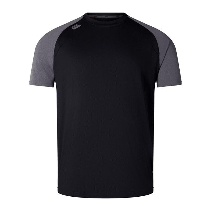 Canterbury Men's Black Elite Training Short-Sleeve Performance T-Shirt in Size XL, Sports Direct