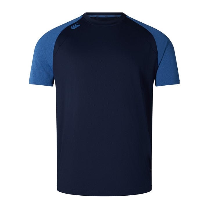 Canterbury Men's Blue Elite Training Short-Sleeve Performance T-Shirt in Size L, Sports Direct