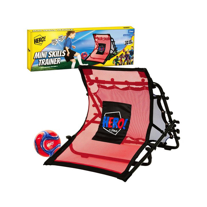 Football Flick  Black, Blue, Red, Yellow Hero Mini Skills Trainer in Size S, Sports Direct